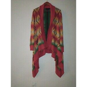 Polo Ralph Lauren Beacon Knit Serape Aztec Shawl Collar Cardigan - Size XS / S